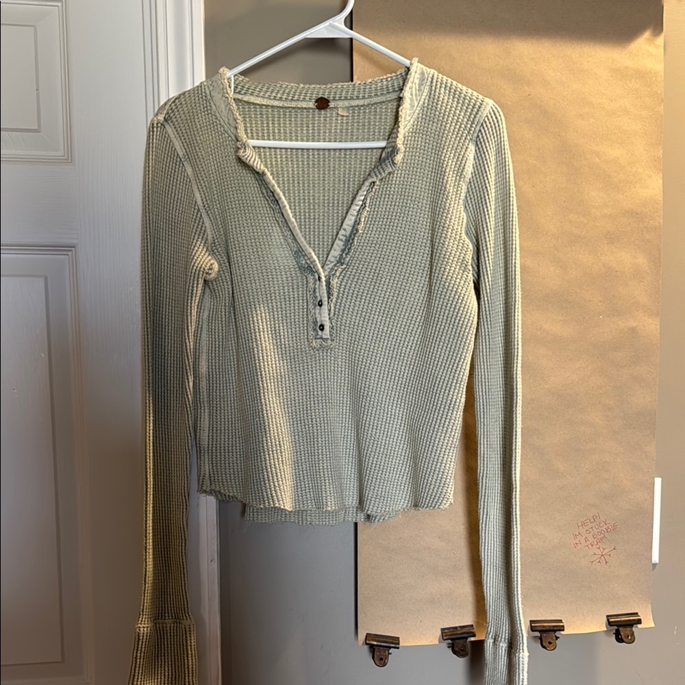 Stylish Ribbed Long Sleeve Top
